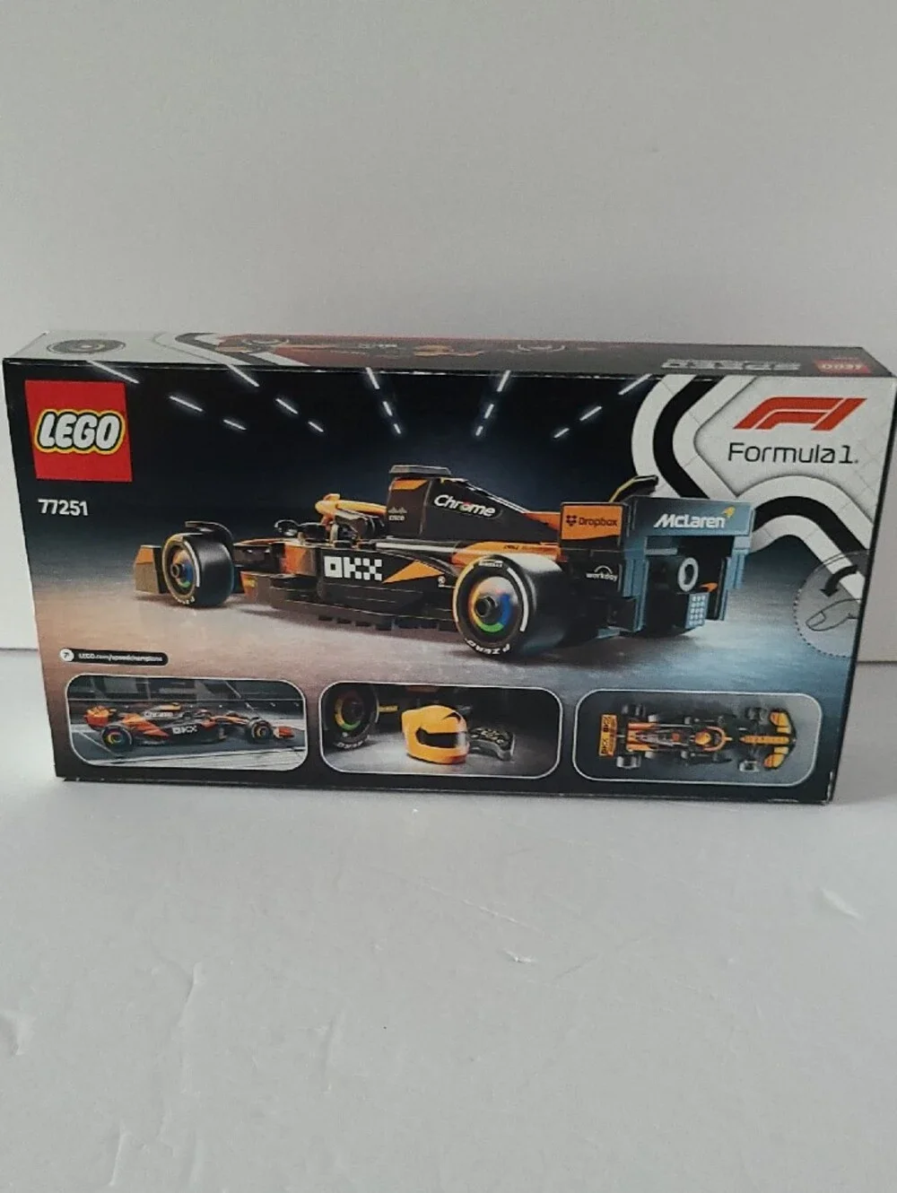 LEGO Speed Champions – McLaren Race Car (Black + Orange) – NEW – #77251